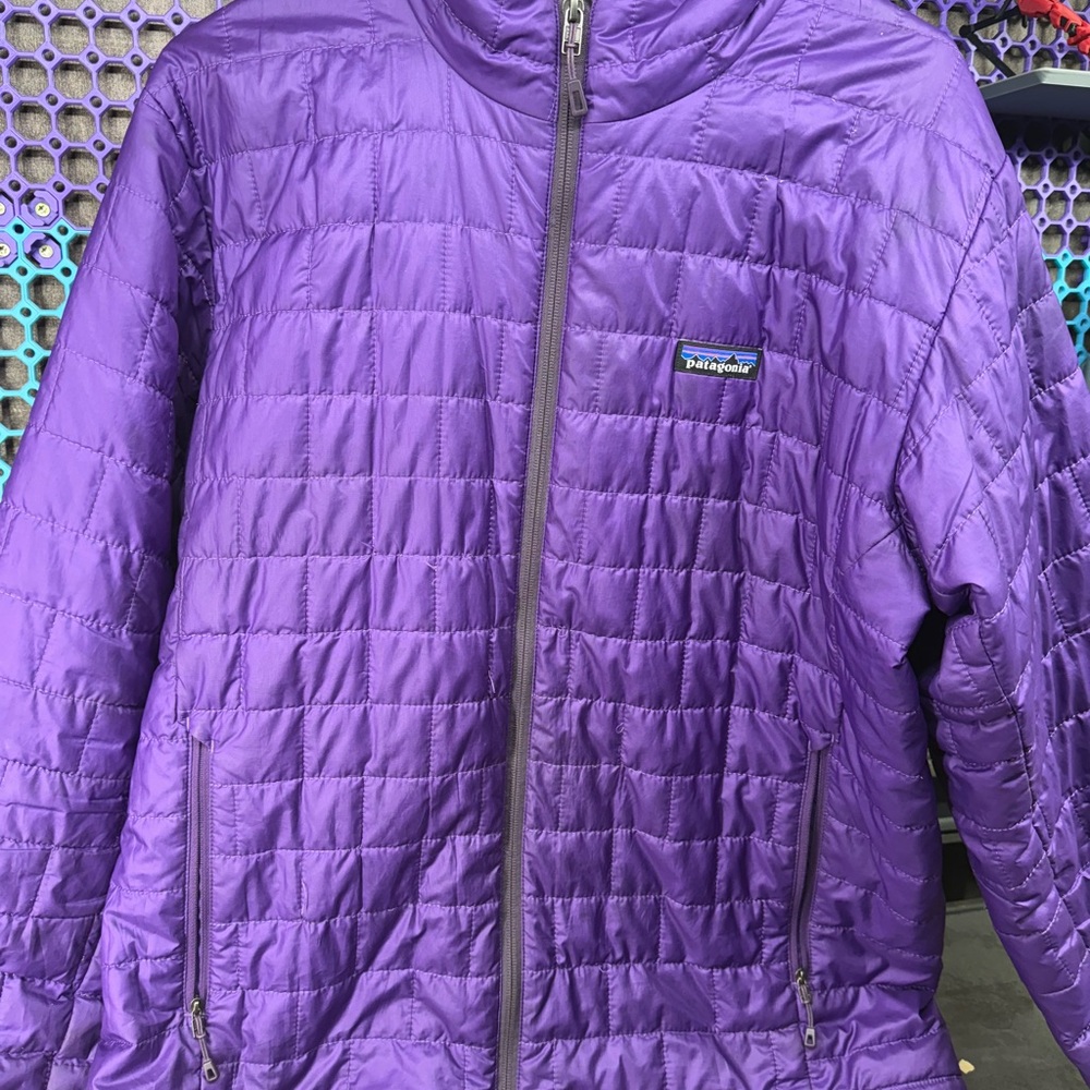 Patagonia Vibrant Purple Nano Puff Full Zip Jacket